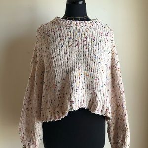 Confetti cropped sweater